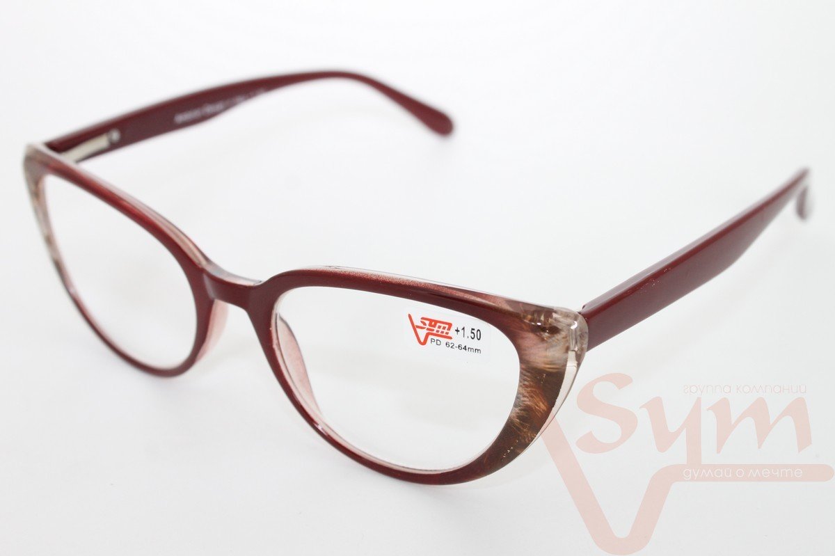Гот.очки САЙМ белые 3029 С1 бордо
